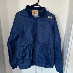 Vintage Catamount Trail Nylon Blue Windbreaker Jacket Small